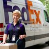 FedEx Express shipping courier in Oude Meer